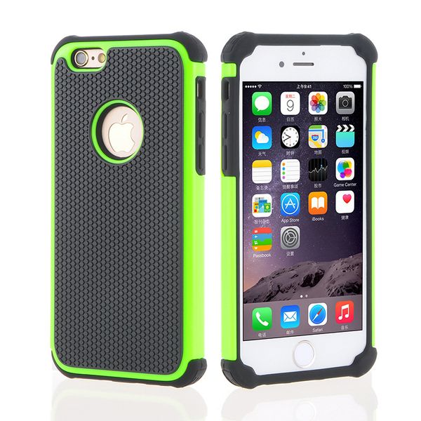 

2018 protective for iphone 6 case 3in1 football grain honey comb heat dissipation robot phone case for samsung mobile case