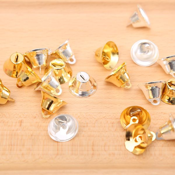 

100pcs/lot wholesale 20mm christmas golden silver bell as party or christmas tree decorations bells and decorations
