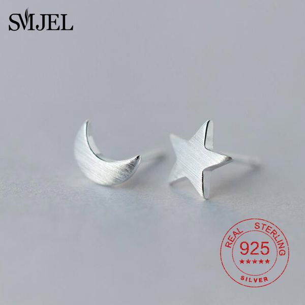 

smjel matte moon star стад серьги для женщин девушка мода подросток ювелирные изделия 25 серьги стерлингового серебра серьги подарок, Golden;silver