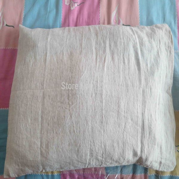 

real natural pure linen pillowcase shams vintage linen pillow case bed pillowcase flax pillowcases bed cover 2pcs