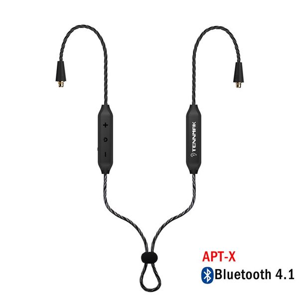 

MMCX Bluetooth 4.1 беспроводная Detchable кабель наушников поддержка aptX для Tennmak про Шур SE215 SE84