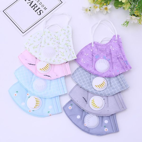 

cute folding spunlace valved dust mask pm2.5 respirator mask with valve women men cycling mouth face masks respirators