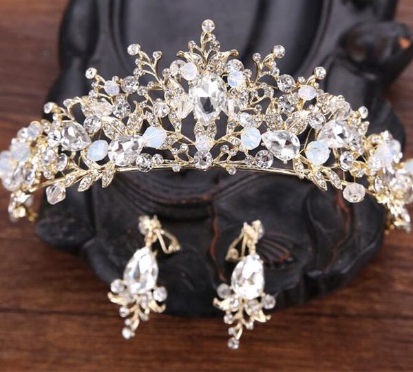 2020 romântico high end cristais rosa com ouro rosa designer cabeça tiaras coroas acessórios de casamento para festa de formatura headpieces chea295e