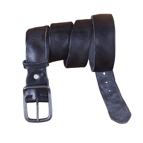

men 2018 100% full grain cowhide leather cowboy 4cm male soft cinturon hombre punk cinto masculino, Black;brown