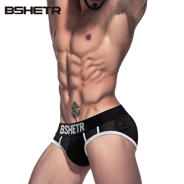 

bshetr men underwear men briefs black men's boxers hombre gay calzoncillos hombre male panties underpants briefs gay, Black;white