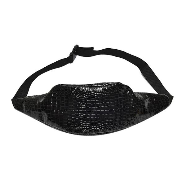 

selling women fashion casual crocodile pattern leather messenger shoulder belt bag chest bag women utility zipper waist pack