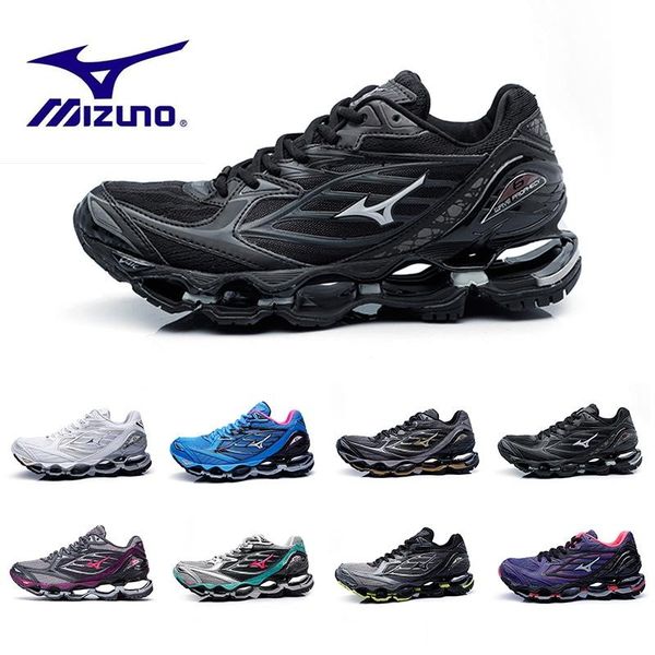 

mizuno wave prophecy 6 кроссовки classic black silver mens дизайнерские аутентичные спорт женщины оригинальный высокий qualitytrainers кросс