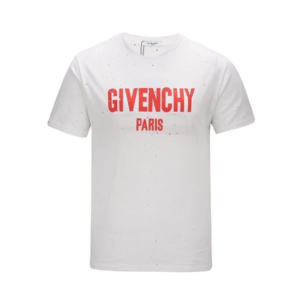 

Summer Street wear Европа Paris Fan Made Мода Мужчины Высокого Качества Разбитое Отверстие Хлоп