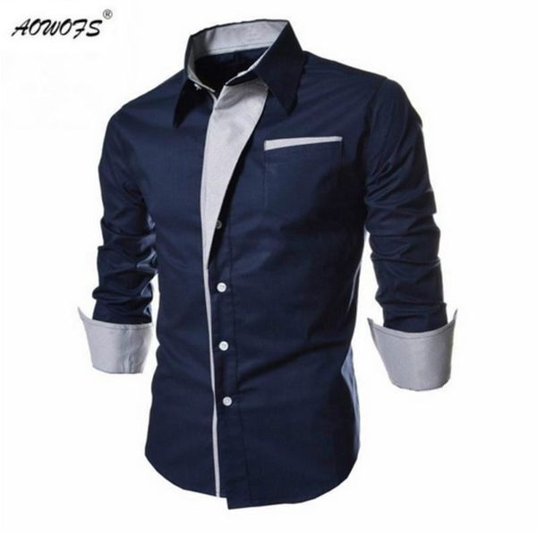 

wholesale-2017 new arrival men shirt classic brand-clothing long sleeve casual shirt slim male shirt men cotton tuxedo mens dress shirts, White;black