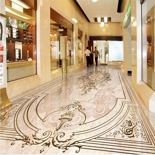 

3d wallpaper custom p wallpaper mural european jade relief 3d self-adhesive pvc wallpaper wear floor tiles papel de parede