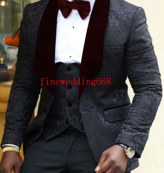 

прохладный одна кнопка друзья жениха шаль отворот жених смокинги черные братья свадьба / выпускного вечера / ужин лучший человек блейзер (ку, Black;gray