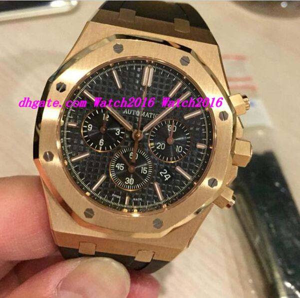 

luxury wristwatch chronograph 18kt rose gold 41mm 26320or.oo.d088cr.01 quartz mens watch men watches men's watch quality