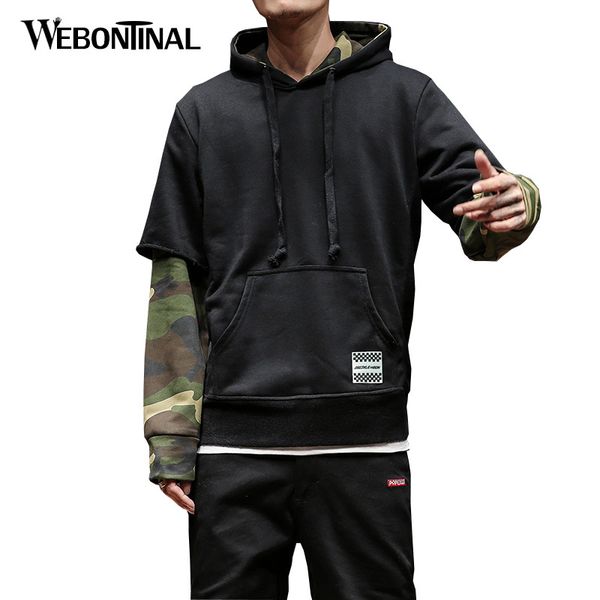 

autumn winter hoodie male cardigan hombre hip hop sweatshirt men hoodies moleton masculino mens hooded pullover tracksuit w18105, Black