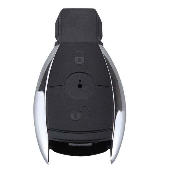 

3+1 panic buttons remote keyless smart key case shell cover blank blade & battery holder for car benz