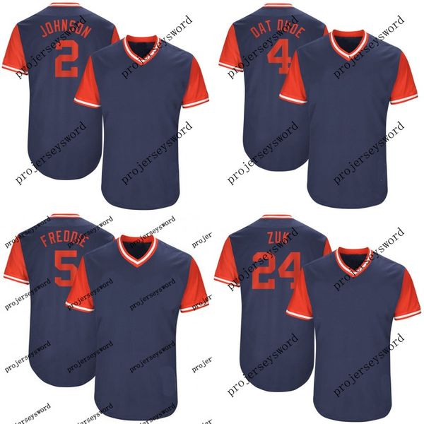 

Atlanta 2 Micah Johnson Johnson 4 Brandon Phillips Dat Dude 5 Freddie Freeman Freddie 19 R.A. Dickey 2017 Players' Weekend Baseball Jerseys