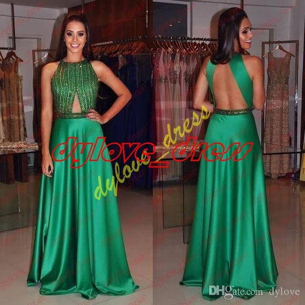 

2021 gold evening dresses emerald green prom formal dress, Black;red