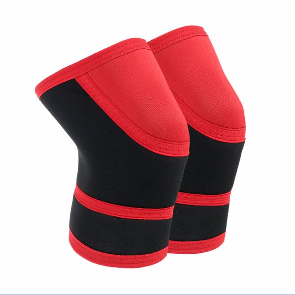 

nature knee sleeves (1 pair) 7mm neoprene support for weightlifting, powerlifting & squats - unisex, Black;gray