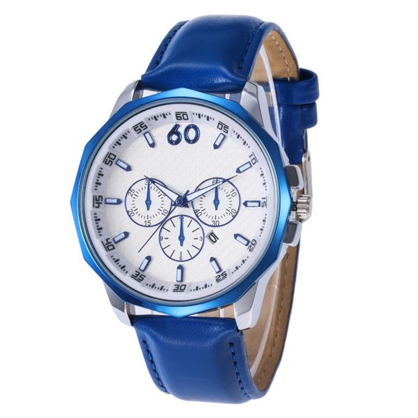 

rushed wristwatches male watch famous mens watches calendar leather strap quartz clock gifts relogio masculino reloj, Slivery;brown