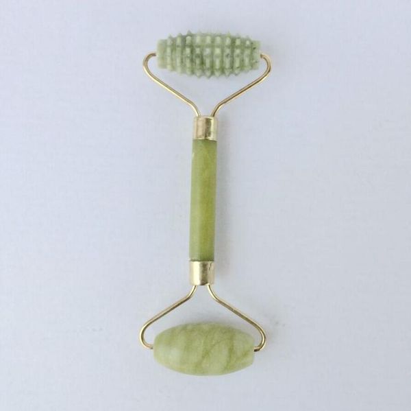 

wheel face massager facial relaxation slimming tool jade roller massager for body face jade massage stone dhl