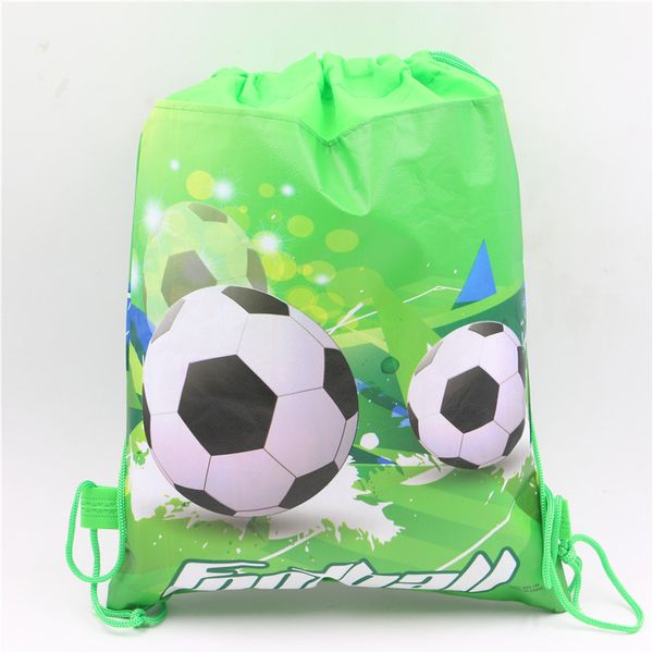 

wholesale- 1pcs\lot football theme non-woven fabric drawstring gifts bags kids favors baby shower happy birthday party events decoration