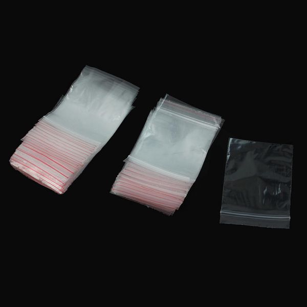 

200pcs 5x7cm mini clear plastic resealable zip lock cellophane bag small jewelry packing packaging reclosable ziplock seal bags