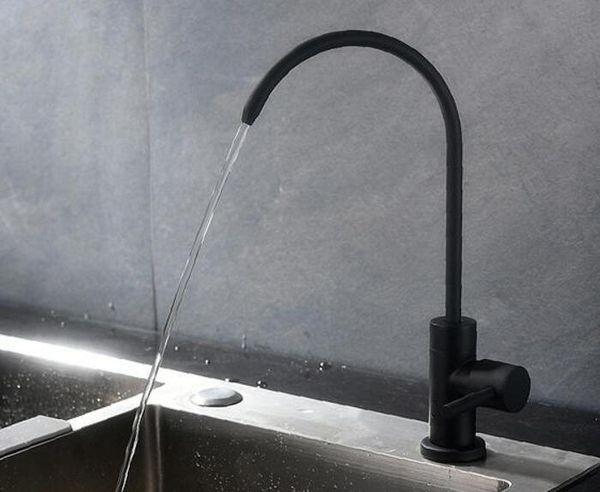 Colore nero perlato SUS304 solido acciaio inossidabile nero potabile rubinetto rubinetto acqua pura acqua potabile rubinetto senza piombo DR387