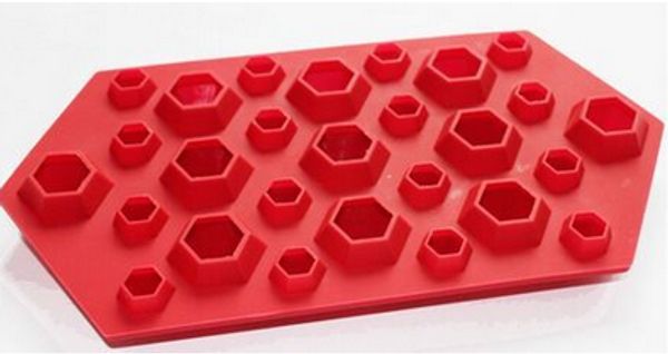 

3d diamonds gem cool ice cube chocolate soap tray mold silicone party maker