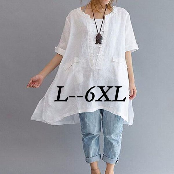 

large women blusas shirts 2018 white women blouse ladies solid elegant rebo blouses short sleeve office long shirt m619