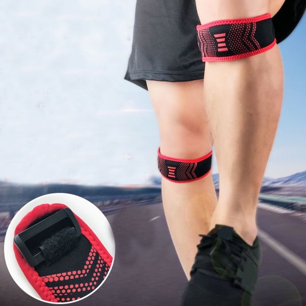 

adjustable knee protector knee pads hole sports pad 45cm*6cm elastic brace brace arthritis volleyball patella, Black;gray