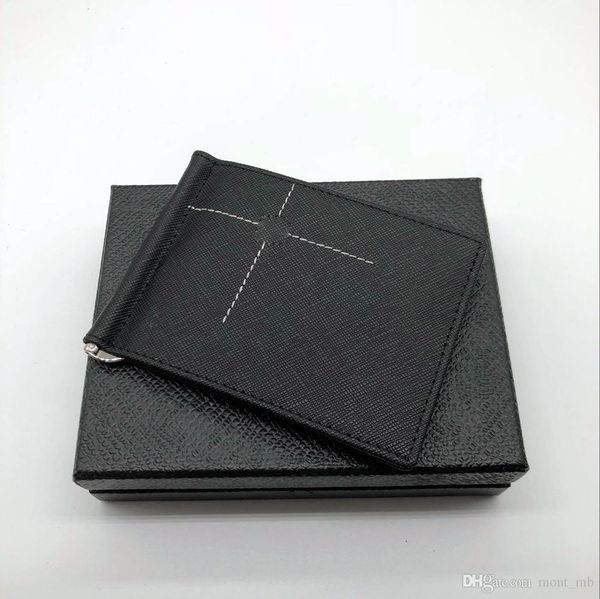 

new fashion casual men's leather luxury m b card case double discount black short credit card holder mt pocket mb wallet, Red;black