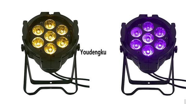 12 штук свадебные украшения Par Cans LED освещение 7x18W RGBAW UV 6in1 пар 64 светодиодный свет