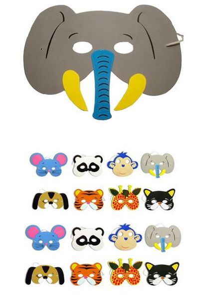 

новый праздничный вечеринок eva пены животных маски для детей день рождения выступает одеваются костюм зоопарк джунгли вечеринок
