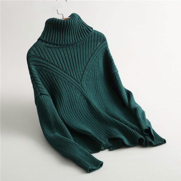 

thick warm turtleneck sweater mujer 2018 autumn winter new harajuku long sleeve loose pullovers femme causal jumper, White;black