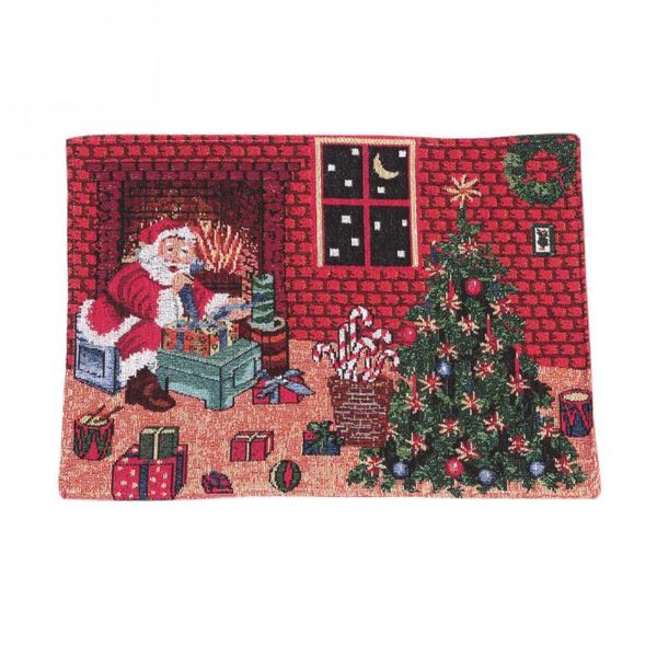 

4 fashion simple christmas series of santa claus cup mat double-layer european