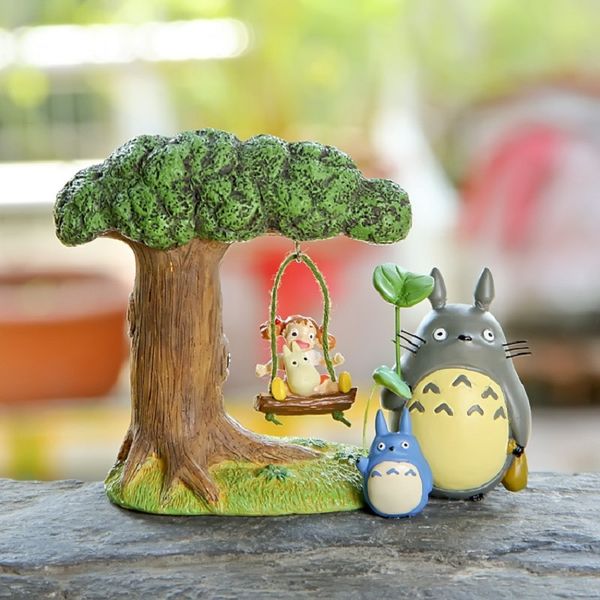 2019 Pvc Diy Studio Ghibli Miyazaki My Neighbor Totoro Figures Mei Swing Tree Totoro Action Figures Toys Collection Models For Home Decor From