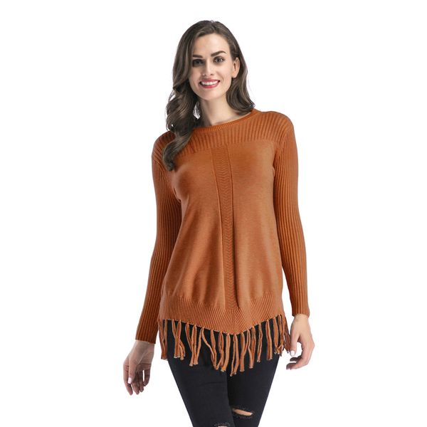 

mijko women sweaters 2018 new round neck xiushen slim solid color thickened long sweater dress plus size -xl, White;black