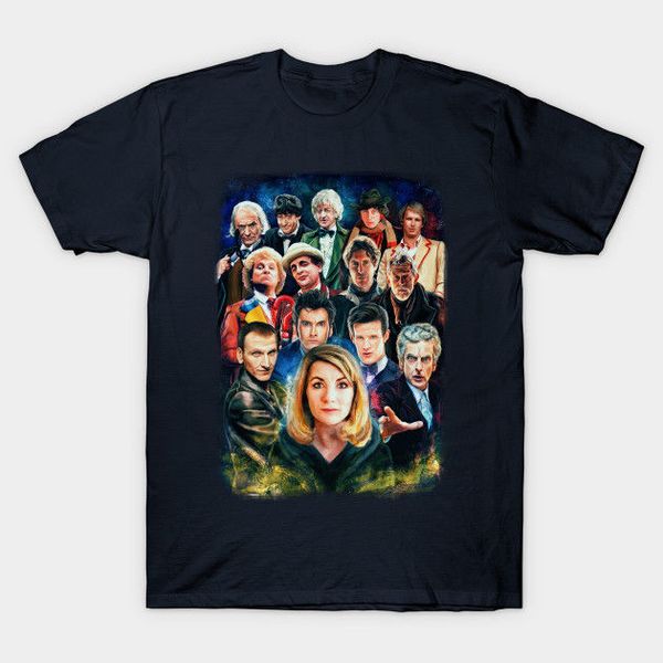 

a hero for everyone - doctor who men's t shirt black men print cotton o neck shirts tee men short sleeve original, White;black