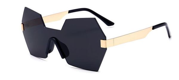 

new italian philosophy model runway sunglasses one-piece fashion mirror closure wholesale 681, White;black