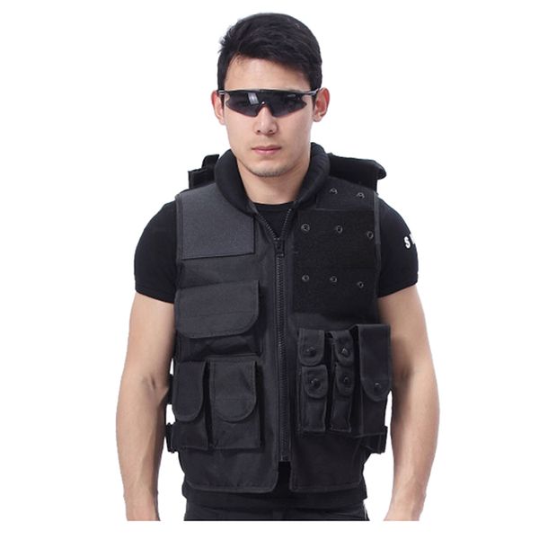 

2018 new tactical vest outdoor live-action cs field protective security training (small and large, Camo