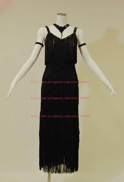 

women's tassel latin dress new arrival latin competition fringe dancing costume rumba sumba dance skirt, Black;red