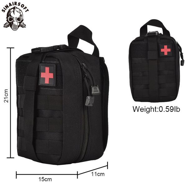 

SINAIRSOFT Tactical Medical First Aid Kit IFAK EMT Utility Pouch Treatment Waist Pack Multifunctional Molle Emergency Bag upda For Vest Belt