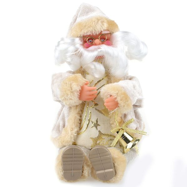 

sitting santa claus decorated family collection