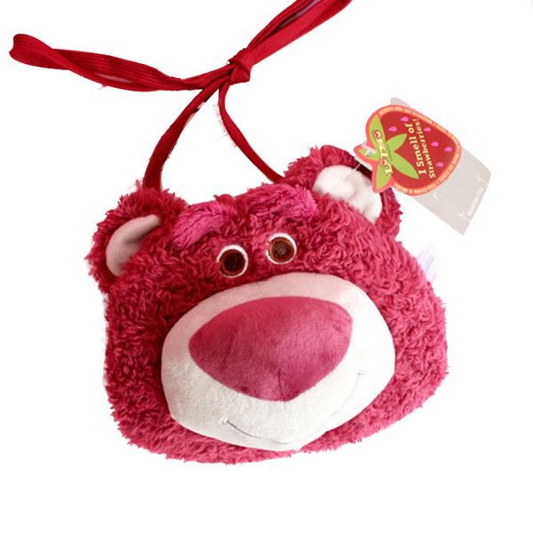 

cartoon cute story strawberry bear plush shoulder bag children teddy bear bag crossbody mobile phone girls birthday gift