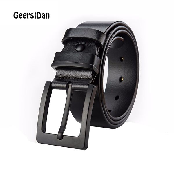 

men belts large size genuine leather fashion male designers 140cm 150cm 160cm jeans pin buckle belt ing, Black;brown