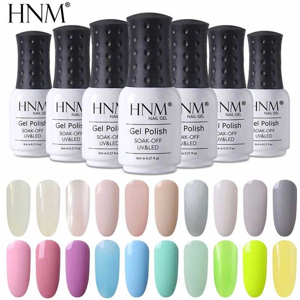 

hnm 8ml uv led gel nail polish light color series gel polish base coat primer hybrid varnish gelpolish esmaltes ink, Red;pink