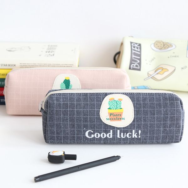 2019 Natural Cactus Time Coon Pencil Case Pencil Creative Bag