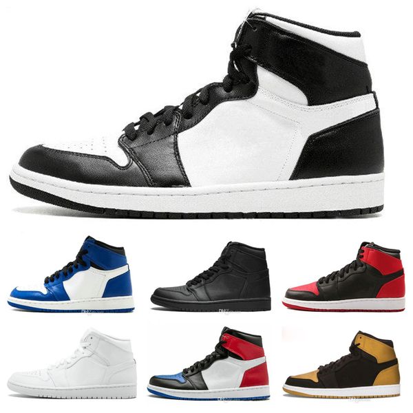 

Wholesale 2018 OG 1 Basketball Shoes Men Bred Toe Chicago Royal Blue Fragment UNC HOMAGE TO HOME Love City Flight Sports Sneakers 41-47
