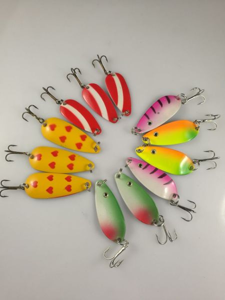 

lot 50 fishing lure spoons lure 6g 8g 4g