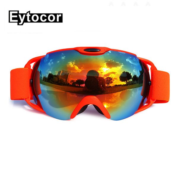 

eytocor uv400 protection dual-use polycarbonate lens big ski mark glasses women men snow eyewear snow snowboarding ski goggles