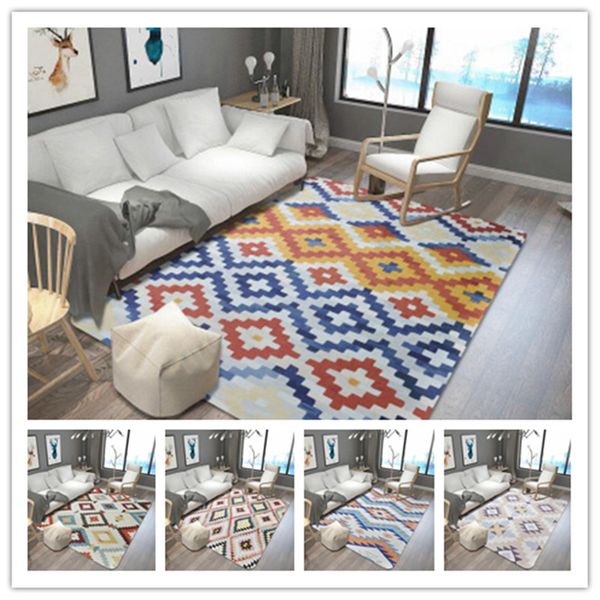

nordic style geometry big area rugs bath non-slip rug super soft decor carpet kids living room bedroom game floor mat carpet